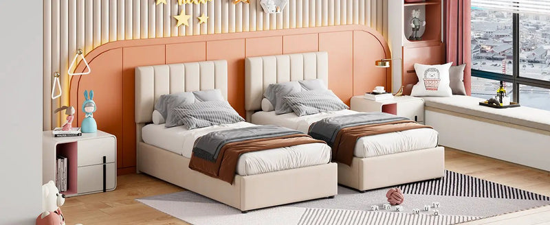 Upholstered Platform Bed With A Hydraulic Storage System by HouseOfZazla