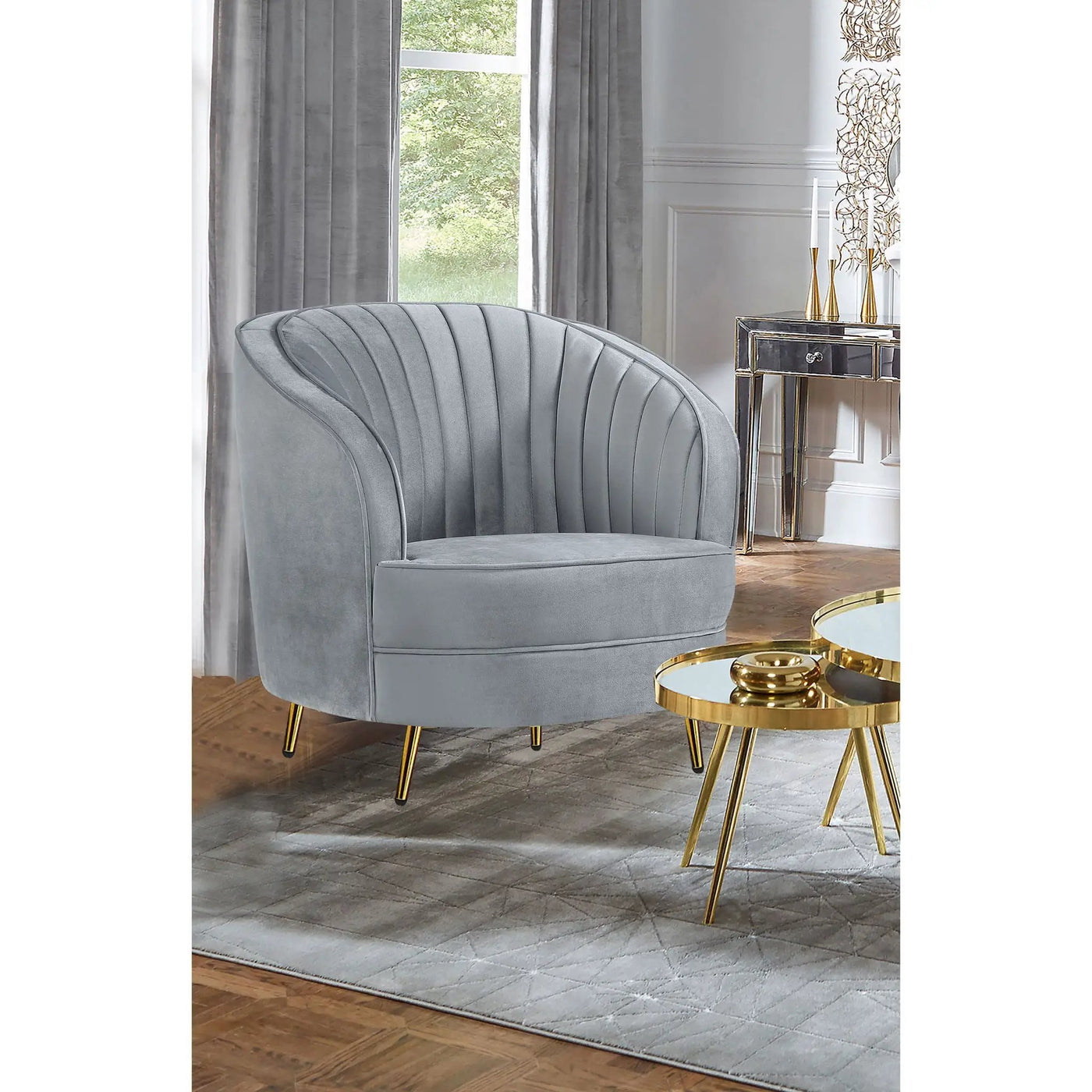 Tufted Upholstered Lounge Seating Chair by HouseOfZazla
