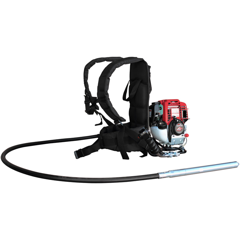 2HP Honda Concrete Vibrator with Flex Shaft Cable Whip Backpack by Tomahawk Power
