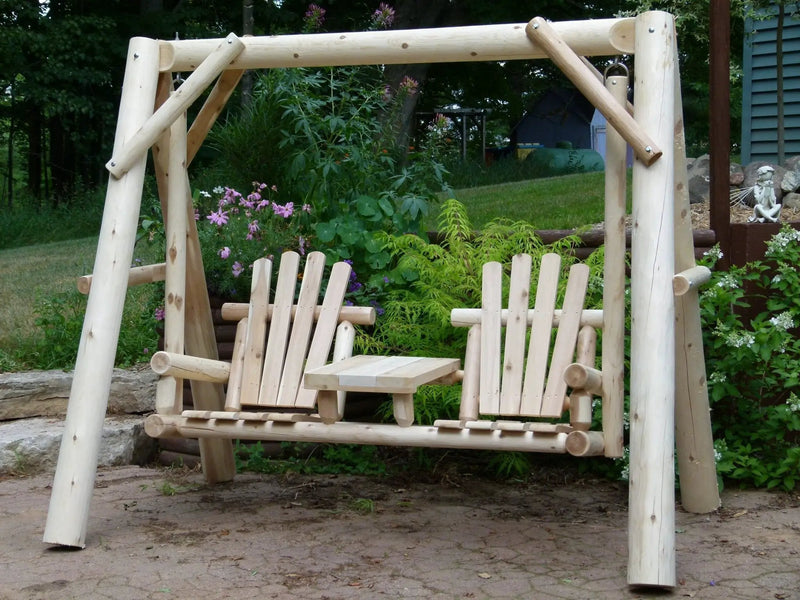 Backyard Wooden Swings for Your Garden by Cedar Creek Rustic Furniture