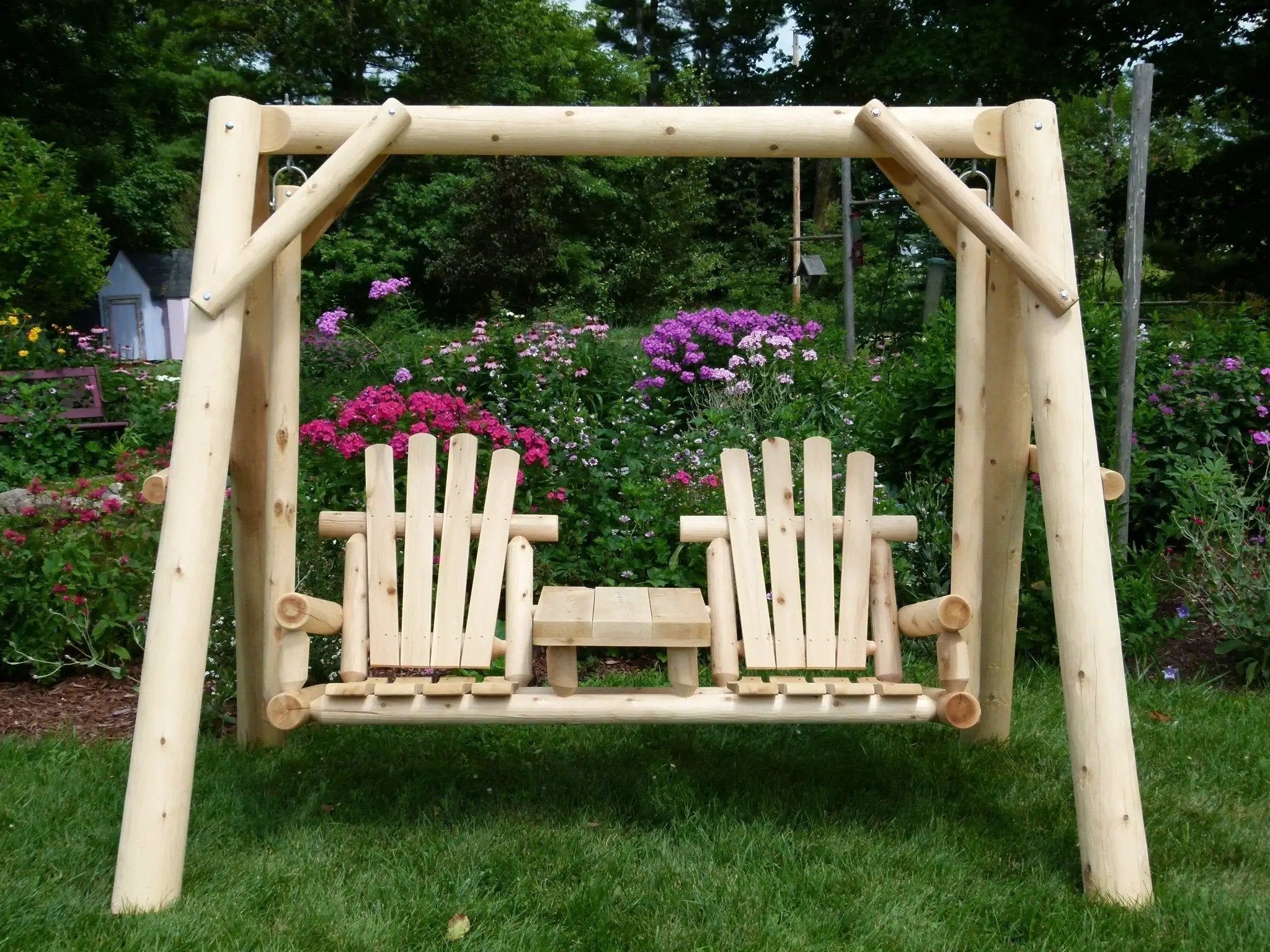 Backyard Wooden Swings for Your Garden by Cedar Creek Rustic Furniture