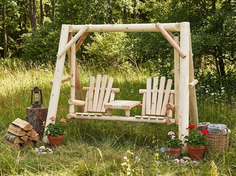 Backyard Wooden Swings for Your Garden by Cedar Creek Rustic Furniture