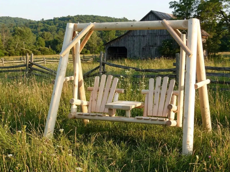 Backyard Wooden Swings for Your Garden by Cedar Creek Rustic Furniture