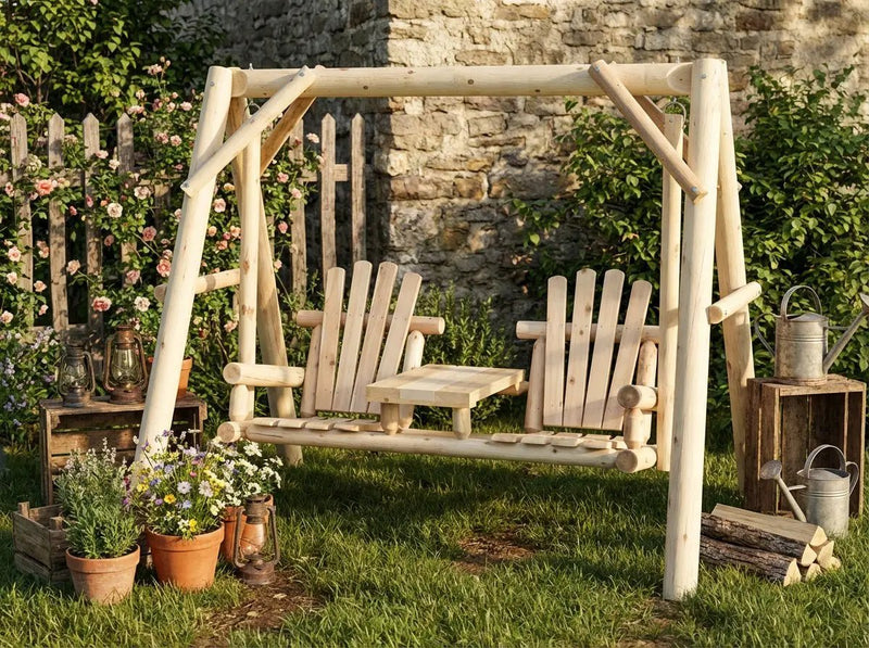 Backyard Wooden Swings for Your Garden by Cedar Creek Rustic Furniture