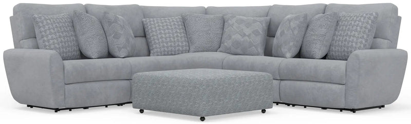 Majesty - Deep Seating Power Reclining Sectional And Ottoman by Unique Piece Furniture