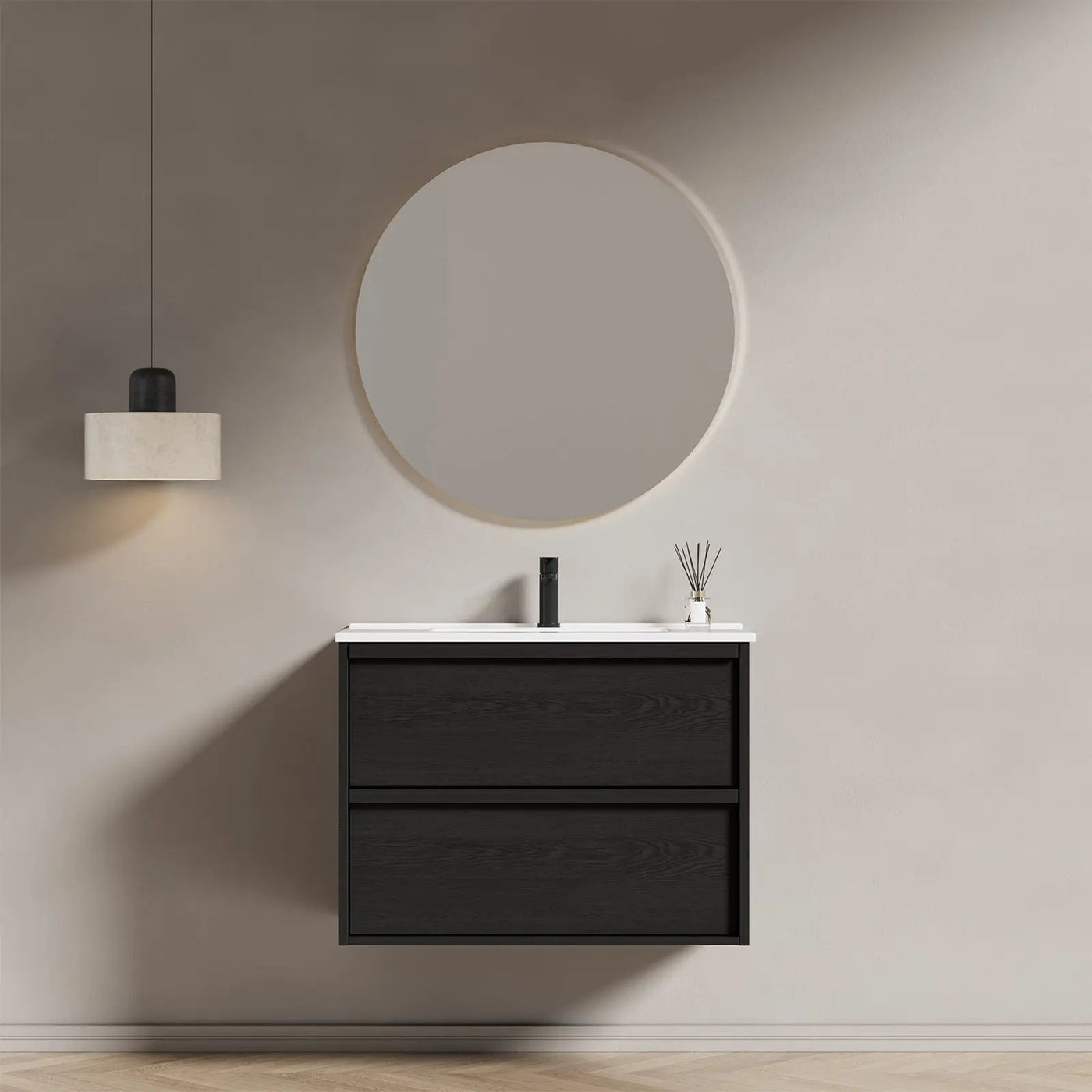 30 Inch Bathroom Vanity Cabinet With Ceramic Sink by HouseOfZazla