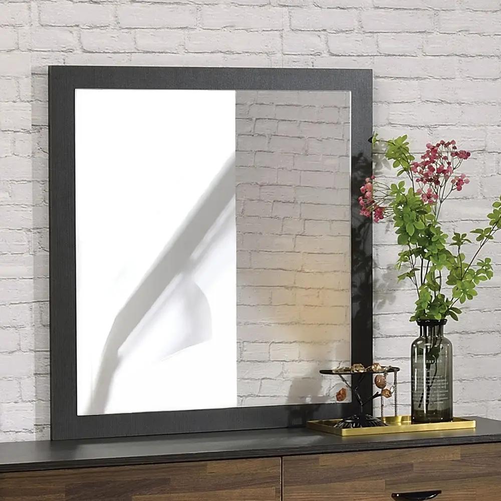 Eos - Mirror - Walnut & Black by Unique Piece Furniture