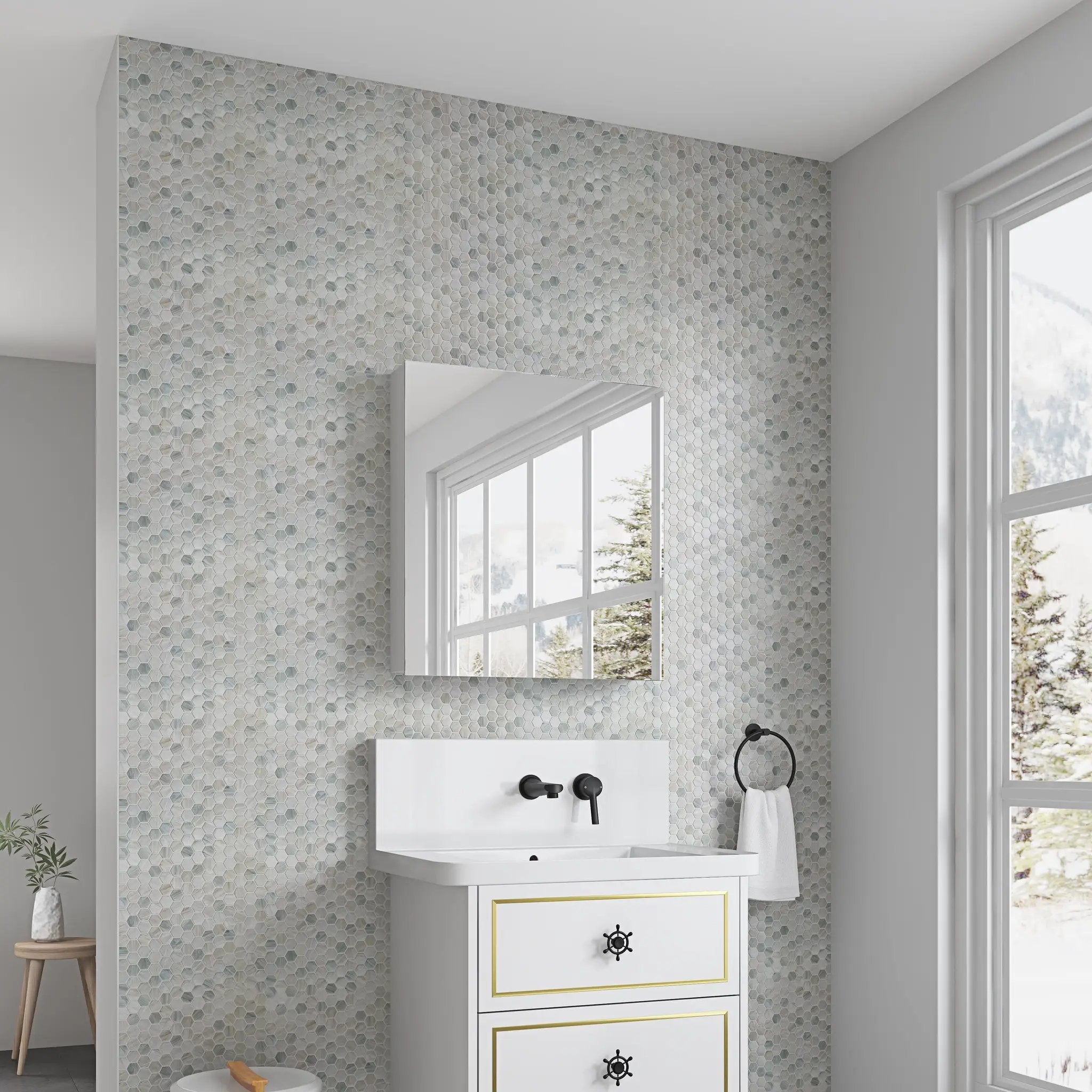 24'' W x 26'' H Frameless Mirror Medicine Cabinet by HouseOfZazla
