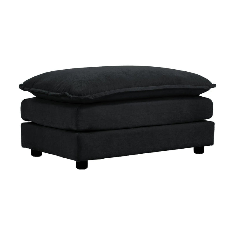 Chenille Fabric Ottomans Footrest to Combine with Sofas by HouseOfZazla