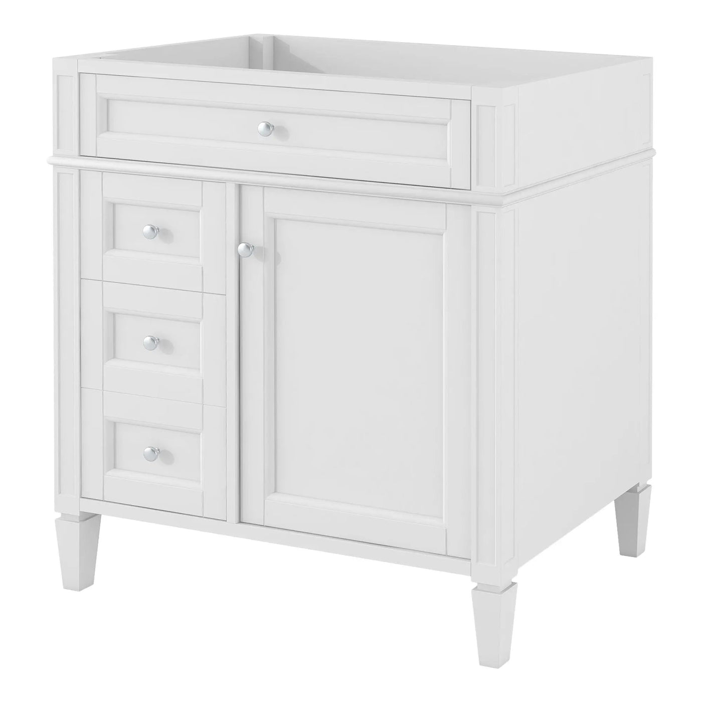 Bathroom Vanity With 2 Drawers and Tip-Out Storage Cabinet by HouseOfZazla