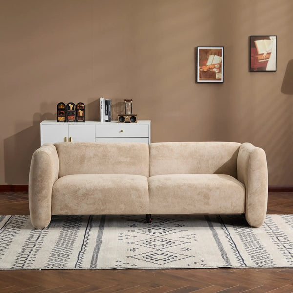 Tonson 83" 3-Seater Velvet Sofa, Wave Design, photo 2 of 10