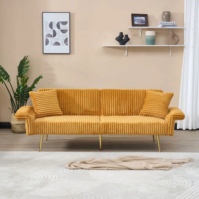 Luxury Foldable Double Sofa Bed With Folding Armrests by Unique Piece Furniture