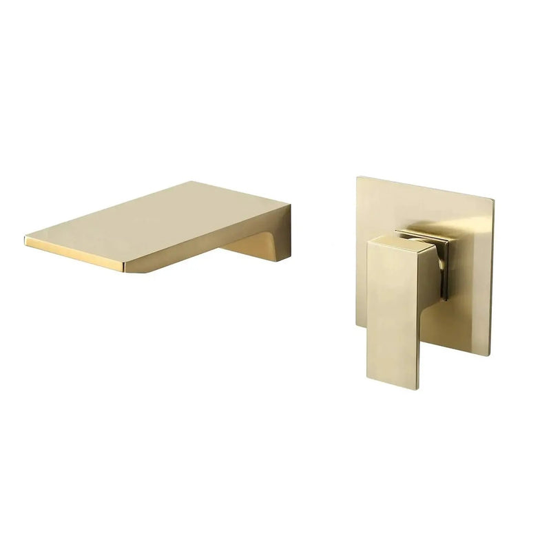 Single Handle Wall Mount Waterfall Bathroom Sink Faucet by HouseOfZazla