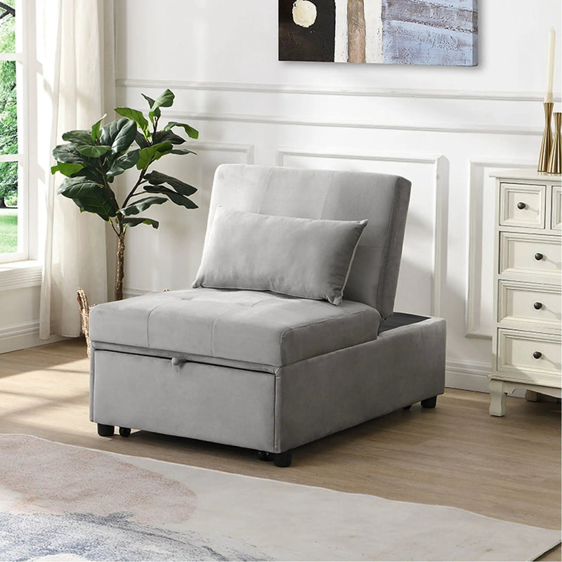 Versatile Folding Ottoman Sofa Bed Multifunctional Space Saver by Unique Piece Furniture