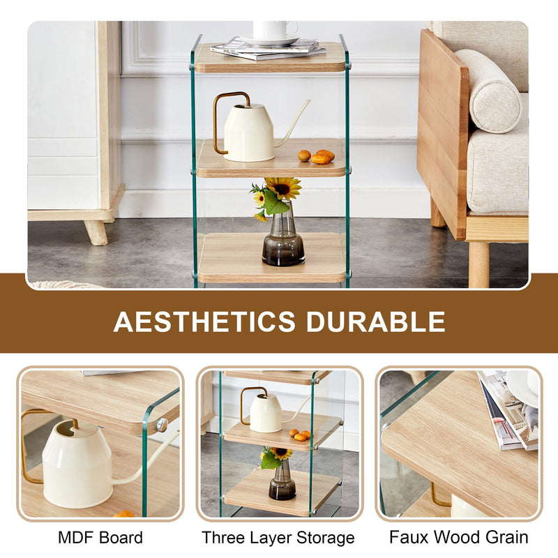 Modern 3 Layer Bedside Cabinet With Storage Function by HouseOfZazla