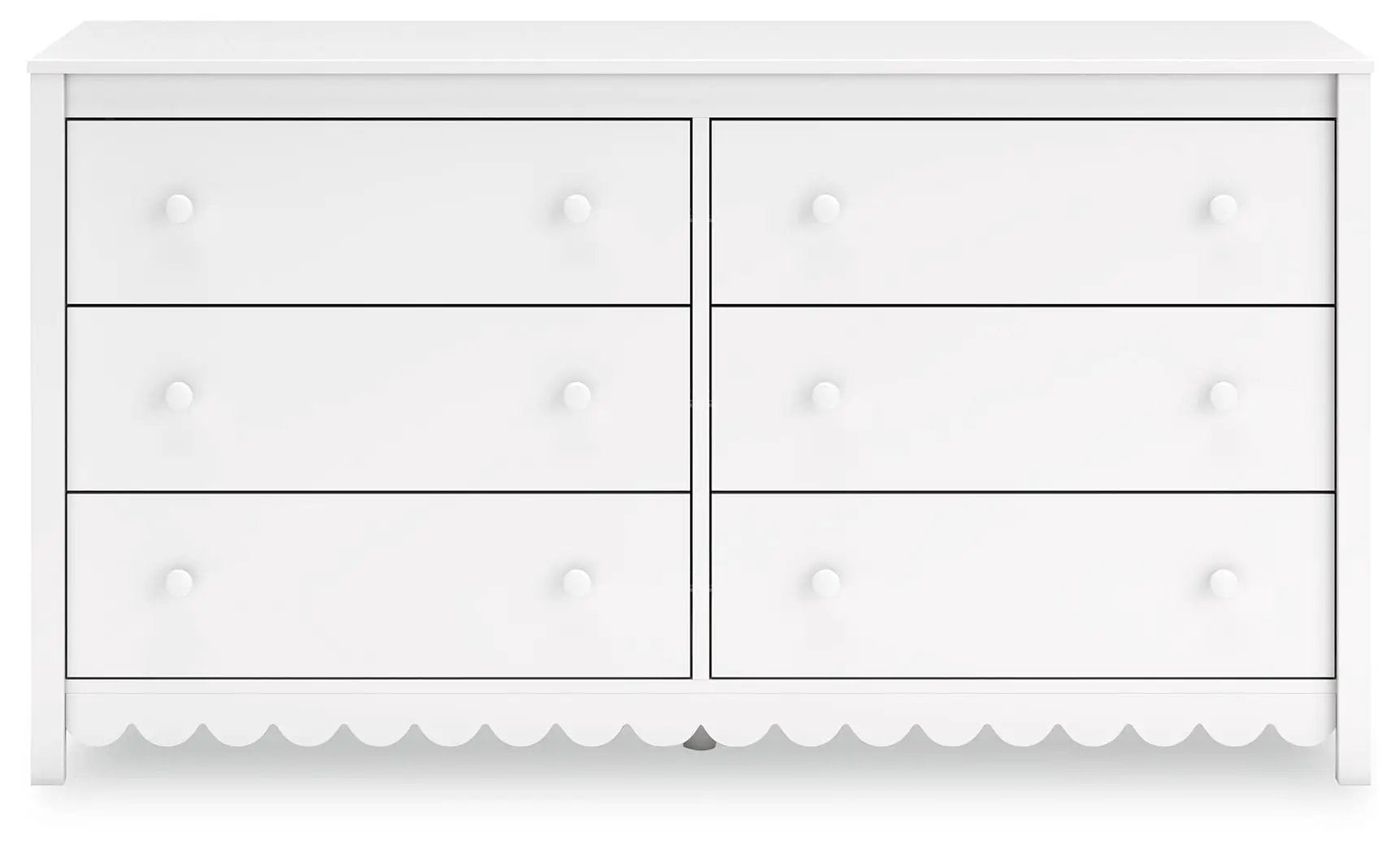 Hallityn - Six Drawer Dresser - White by Unique Piece Furniture