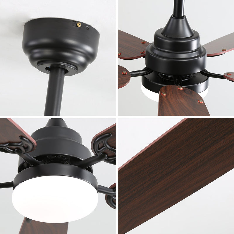 52 Inch Classics Ceiling Fan With LED Light by HouseOfZazla