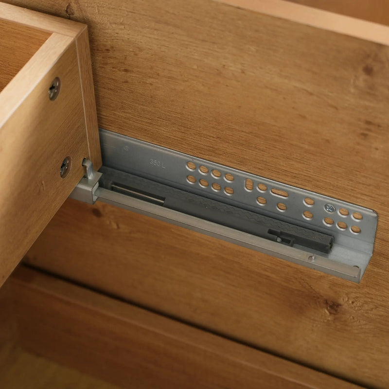 Double Sink Bathroom Vanity, Cabinet & Soft Close Doors, Divided Drawers, Wall Mounted Storage - Wood by HouseOfZazla