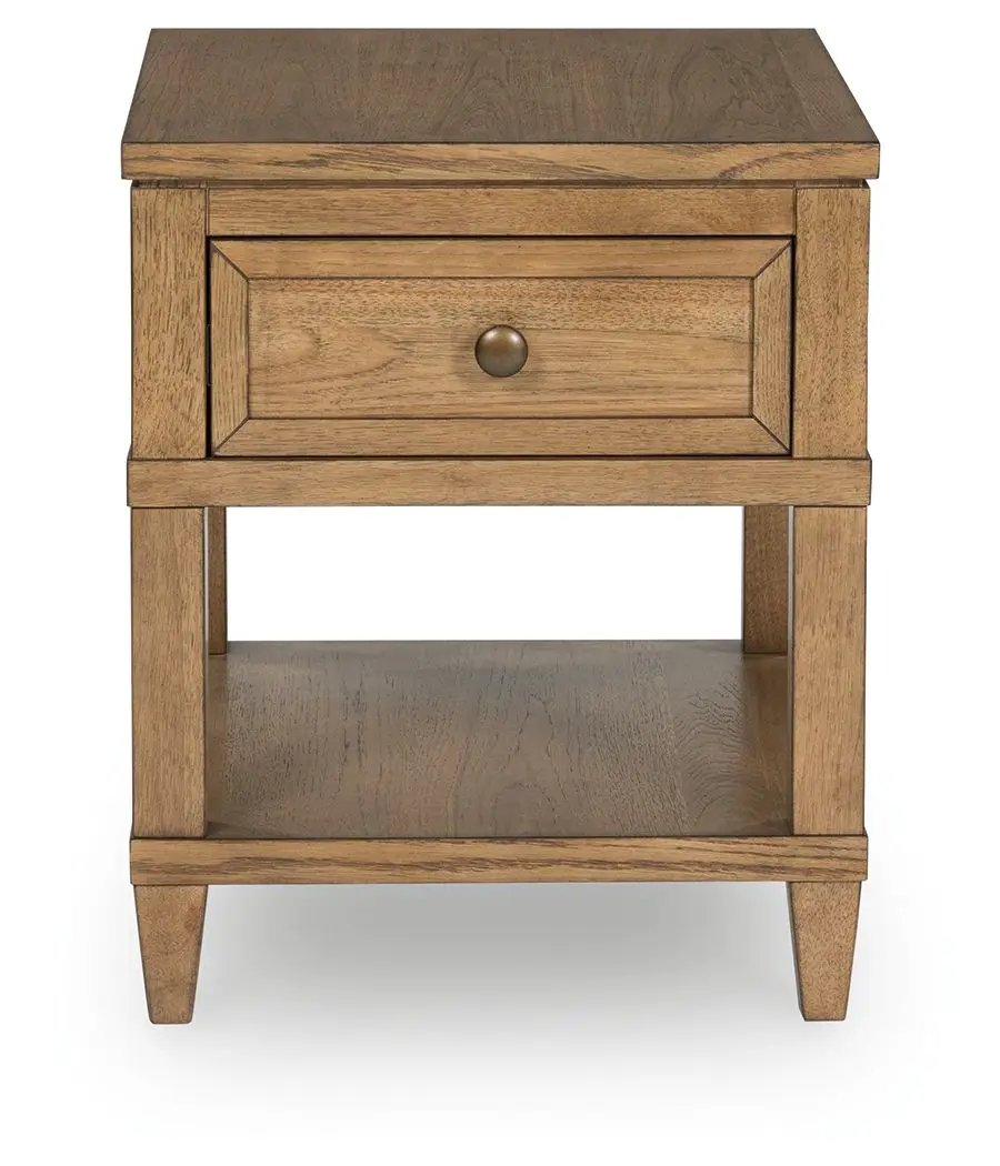 Sharlance - Rectangular End Table - Light Brown by Unique Piece Furniture