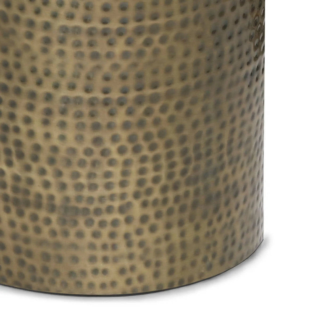 Corbin - Hammered Metal Side Table by HouseOfZazla