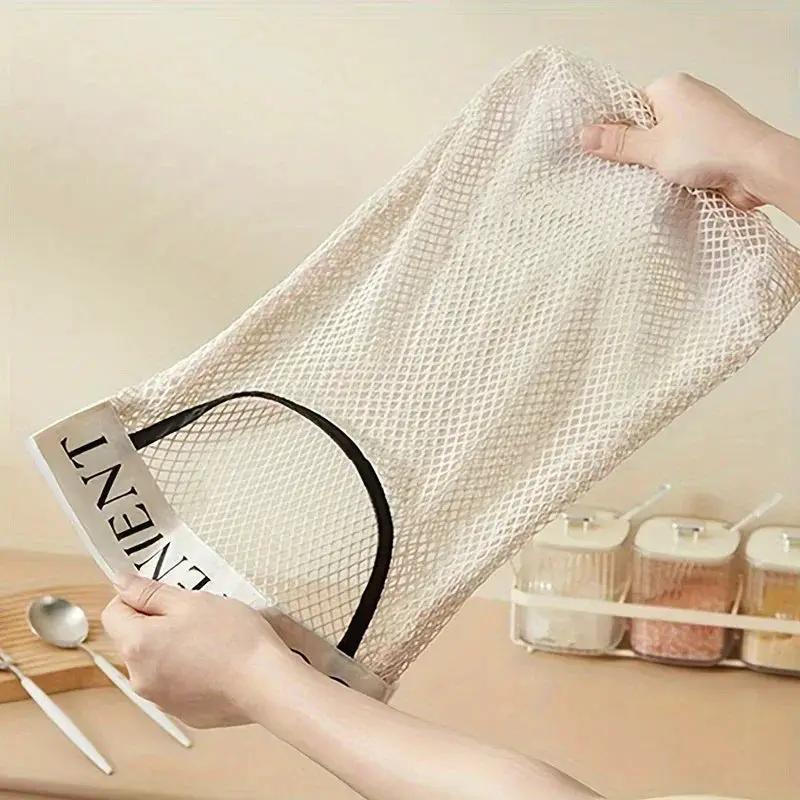 Bag Holder - Elastic Net WallMounted by House Of Avana