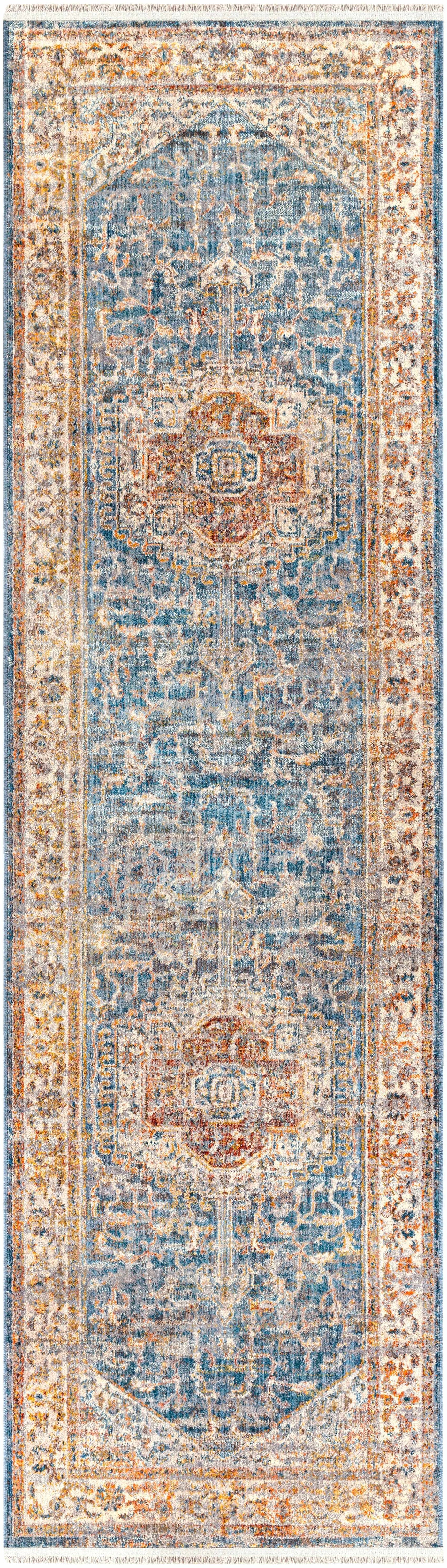 Solana Distressed Medallion Area Carpet - Clearance by Boutique Rugs