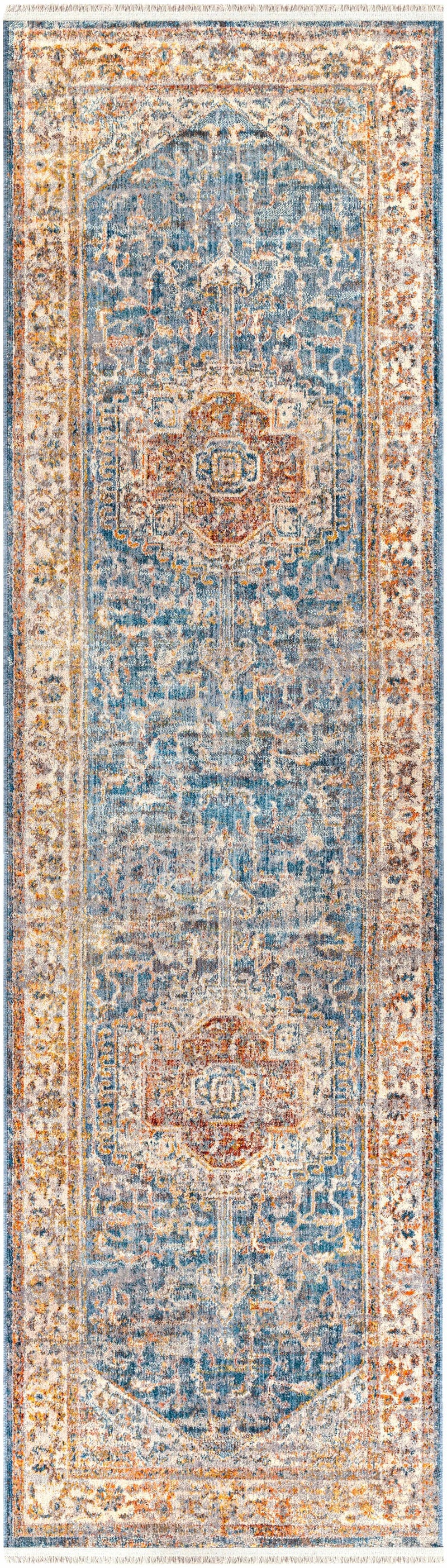 Solana Distressed Medallion Area Carpet - Clearance by Boutique Rugs