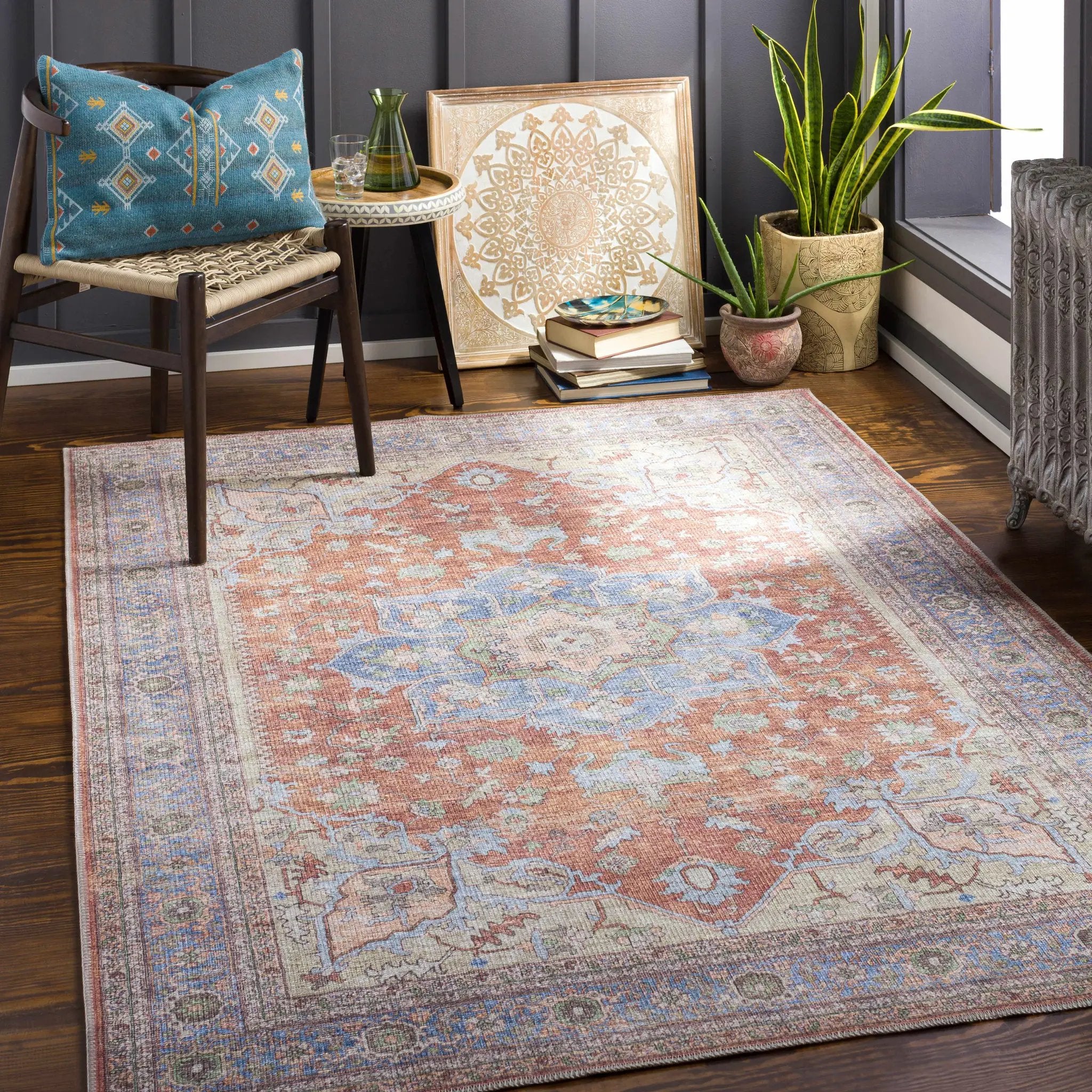 Brown Bagamanoc Medallion @Area Rug - Clearance by Boutique Rugs