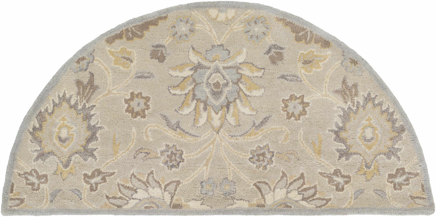 Conesus 1192 Hand Tufted Ivory&Taupe Wool Rug by Boutique Rugs