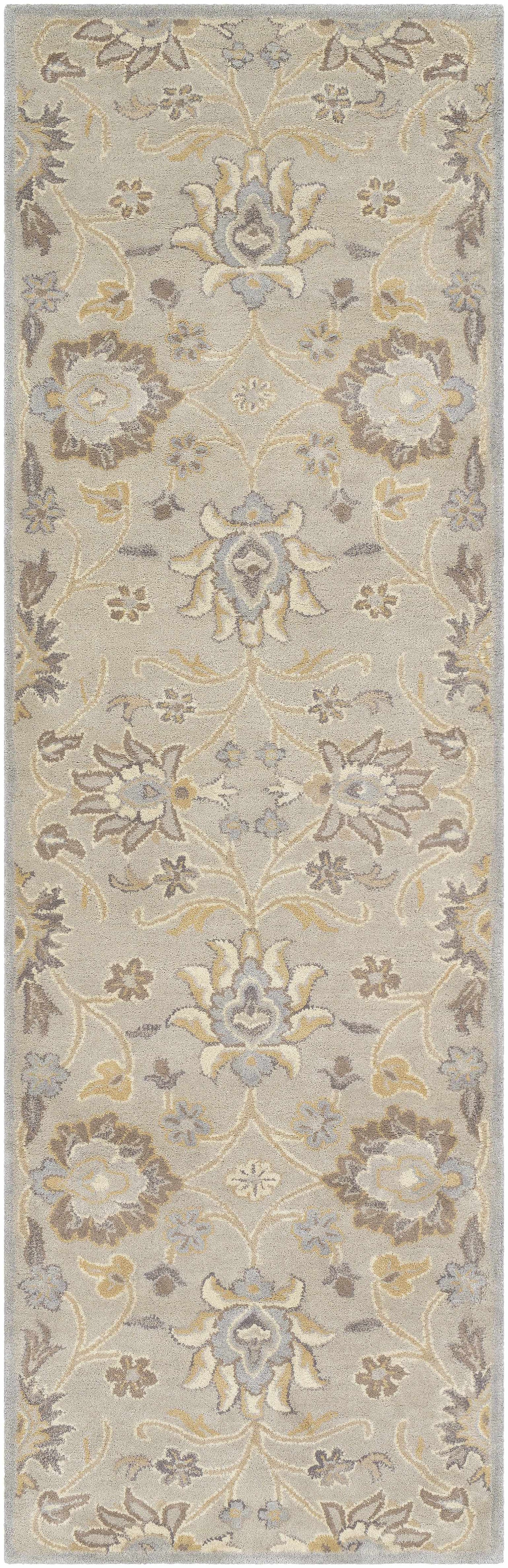 Conesus 1192 Hand Tufted Ivory&Taupe Wool Rug by Boutique Rugs