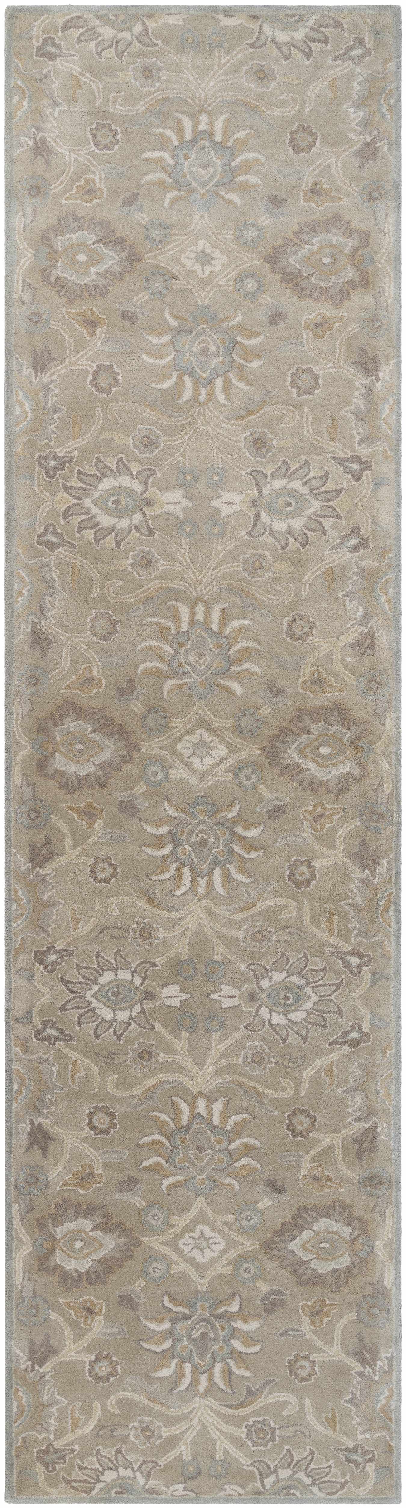 Conesus 1192 Hand Tufted Ivory&Taupe Wool Rug by Boutique Rugs