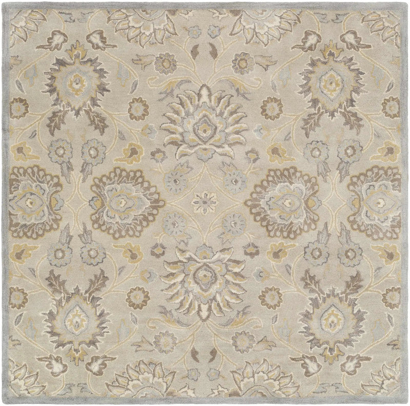 Conesus 1192 Hand Tufted Ivory&Taupe Wool Rug by Boutique Rugs