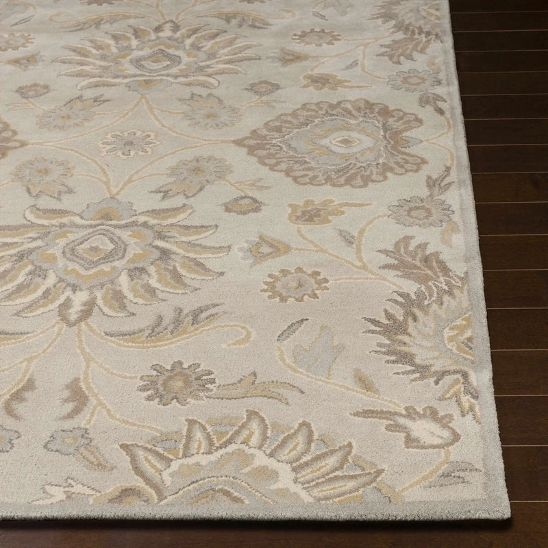 Conesus 1192 Hand Tufted Ivory&Taupe Wool Rug by Boutique Rugs