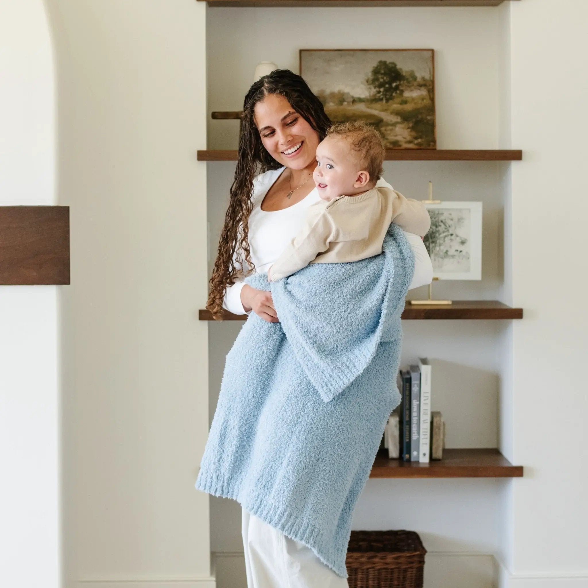 Bamboni® Receiving Blanket 30" x 40" Bamboo Rayon Blend by HouseOfZazla