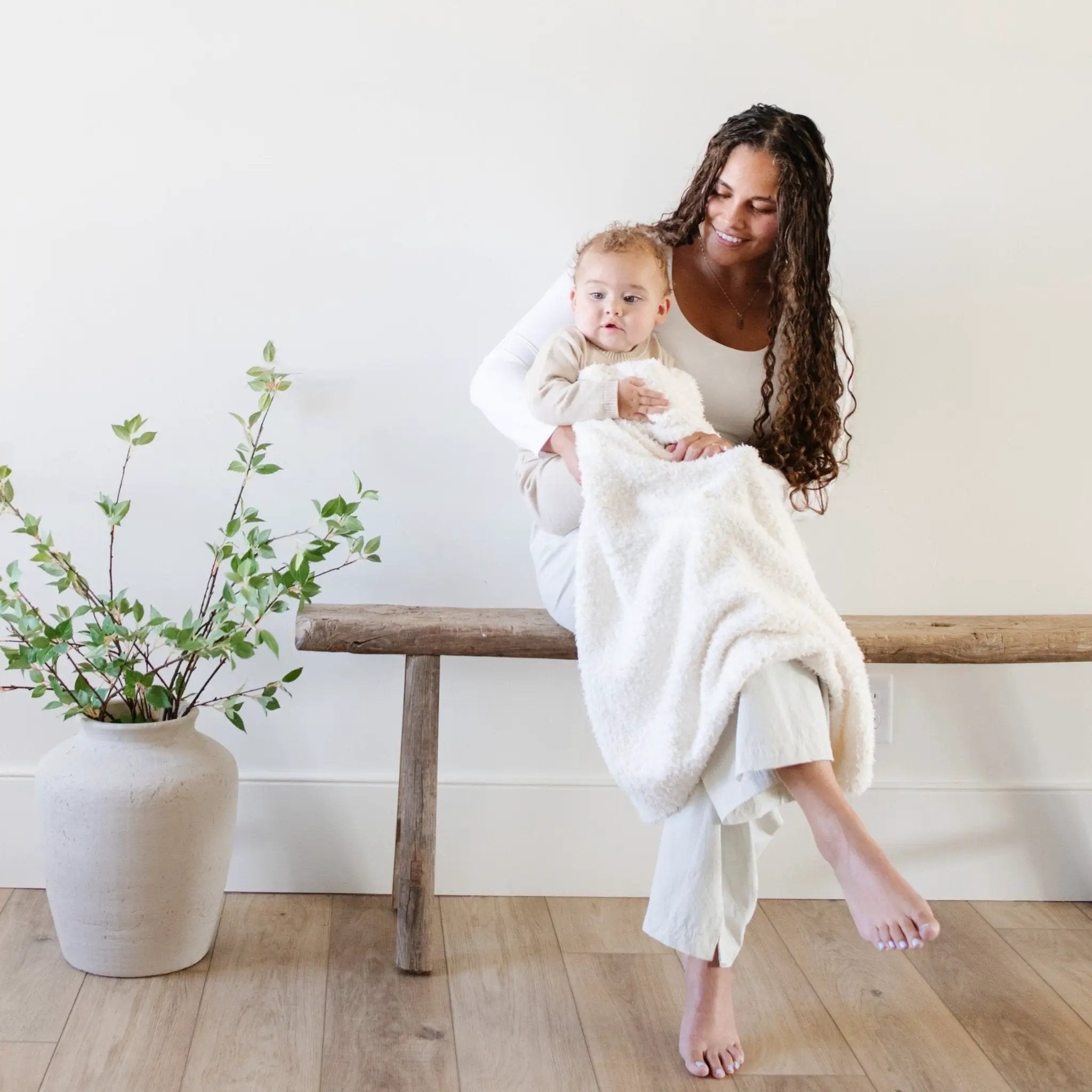 Bamboni® Receiving Blanket 30" x 40" Bamboo Rayon Blend by HouseOfZazla