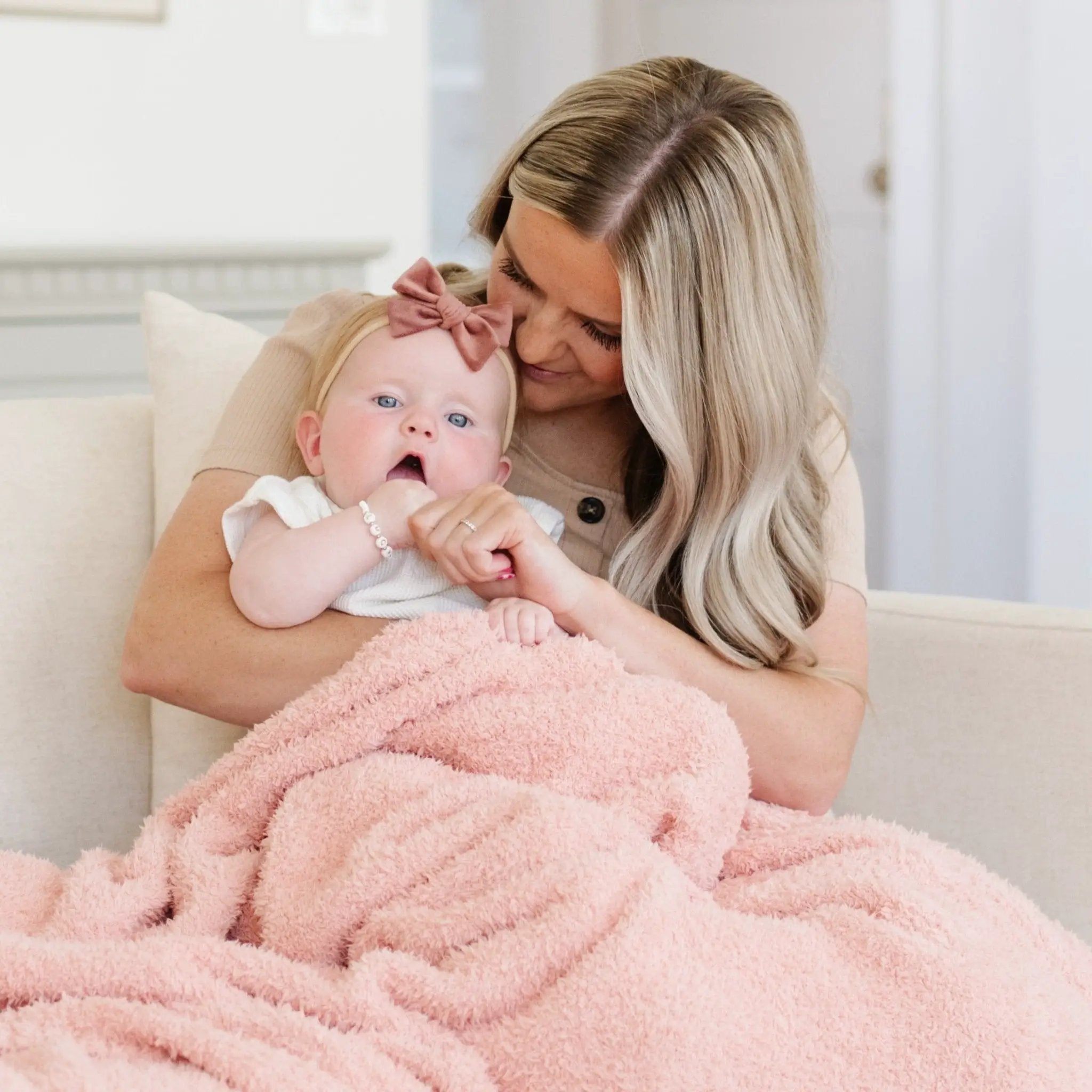 Bamboni® Receiving Blanket 30" x 40" Bamboo Rayon Blend by HouseOfZazla