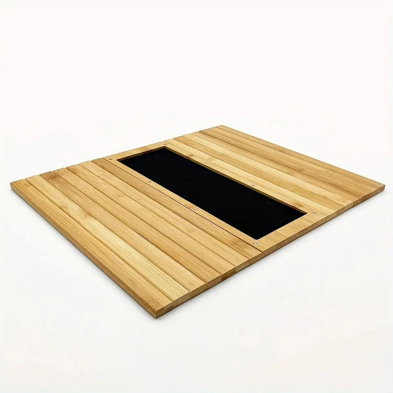 Bamboo Sofa Armrest Tray with Removable Organizer for Couch Lovers by House Of Avana