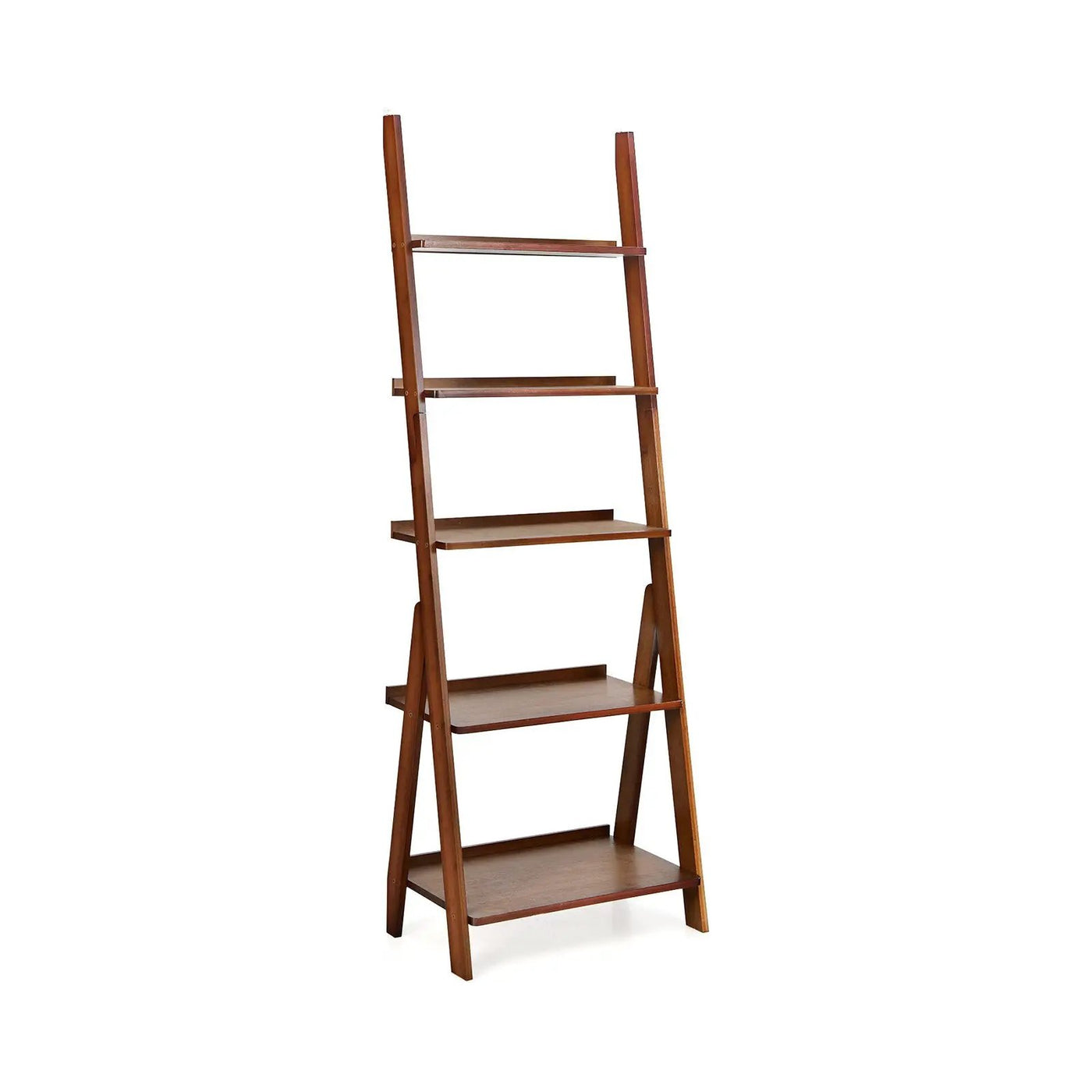 5-Tier Bamboo Ladder Shelf for Home Use by DirectDeals