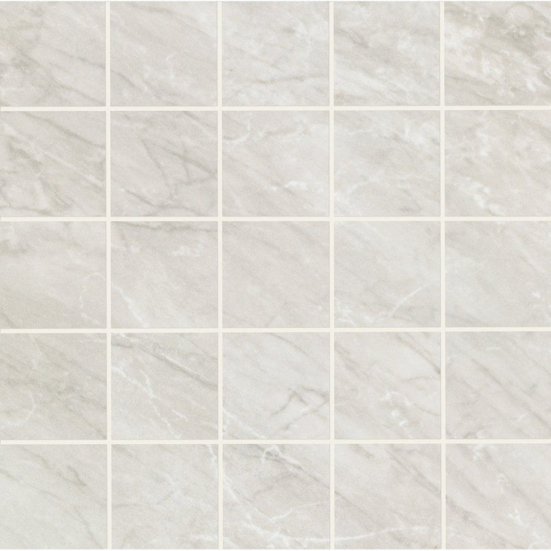 Bardiglio Gray Honed 2x2 Marble Look Porcelain Mosaics 12x12 Porcelain Honed 12x12 Mosaics