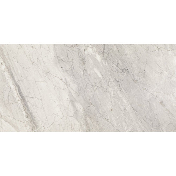 Bardiglio Gray Honed Marble Look Porcelain Tiles 12x24
