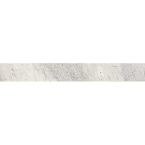 Bardiglio Gray Polished&amp;rectified Battiscopa Marble Look Porcelain Moldings 3x24