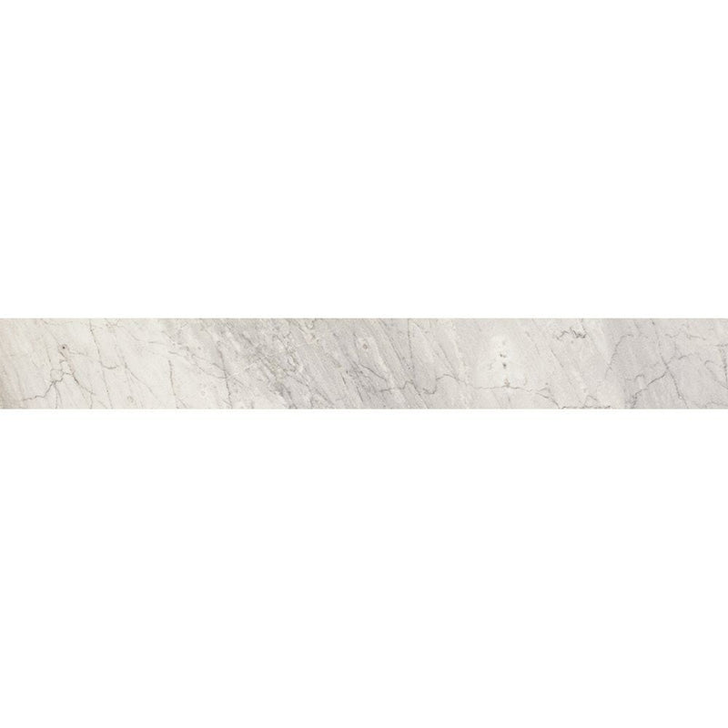Bardiglio Gray Polished&Amp;Rectified Battiscopa Marble Look Porcelain Moldings 3x24 Porcelain Polished&Rectified 3x24 Moldings