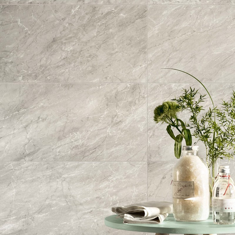 Bardiglio Gray Polished&Amp;Rectified Marble Look Porcelain Tiles 12x24 Porcelain Polished&Rectified 12x24 Tiles — 2