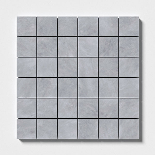 Bardiglio Light Honed 2x2 Marble Mosaics 12x12