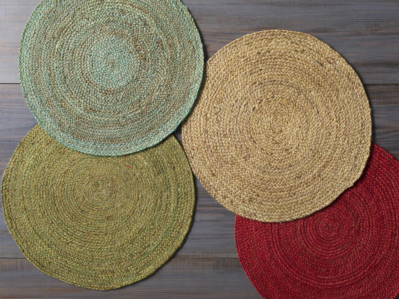 Barksdale Green Hand Woven Jute - Clearance by Boutique Rugs