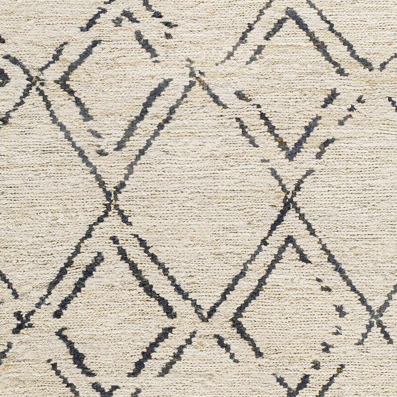 Barlig Beige Trellis Jute Carpet - Clearance by Boutique Rugs