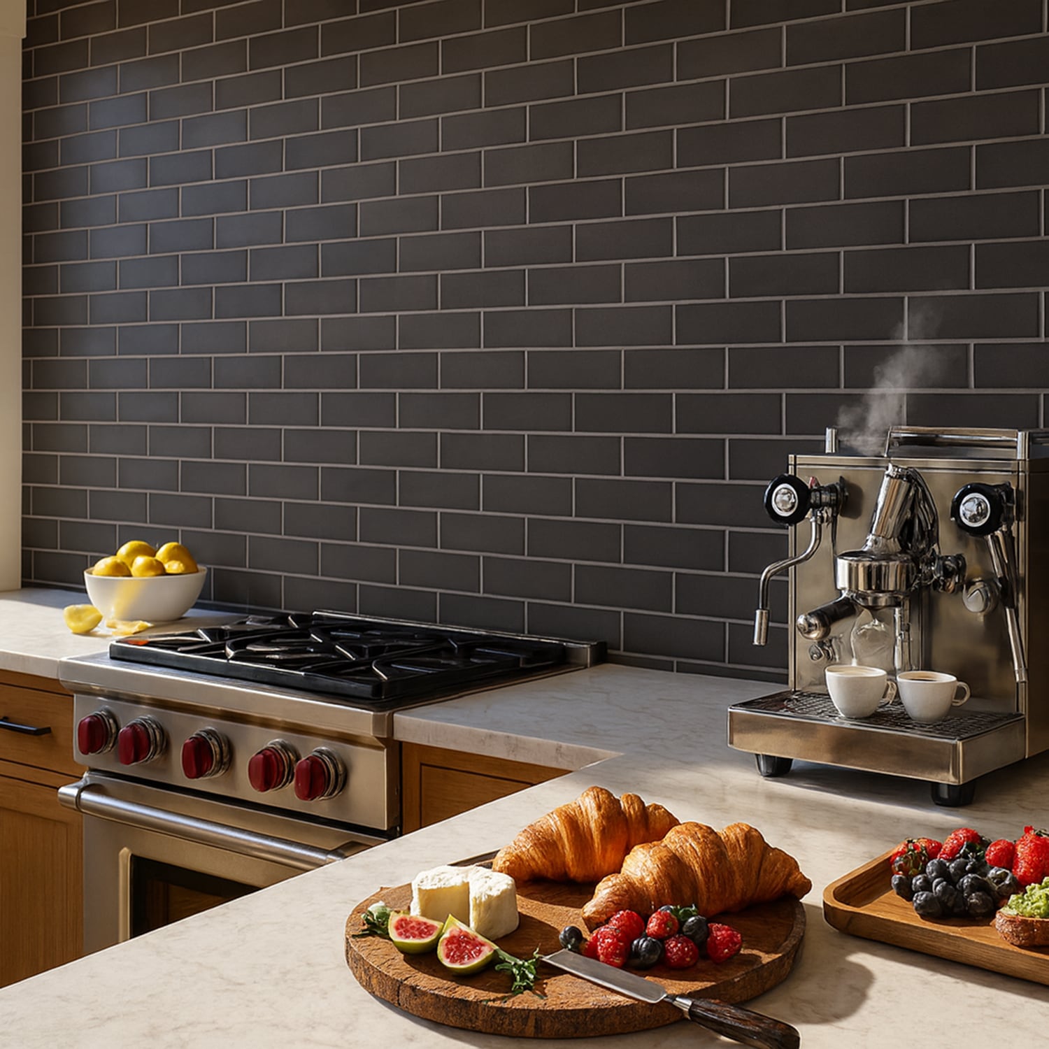 Coffee Glossy Subway Ceramic Tiles 3x9 Ceramic Glossy 3x9 Tiles — 3