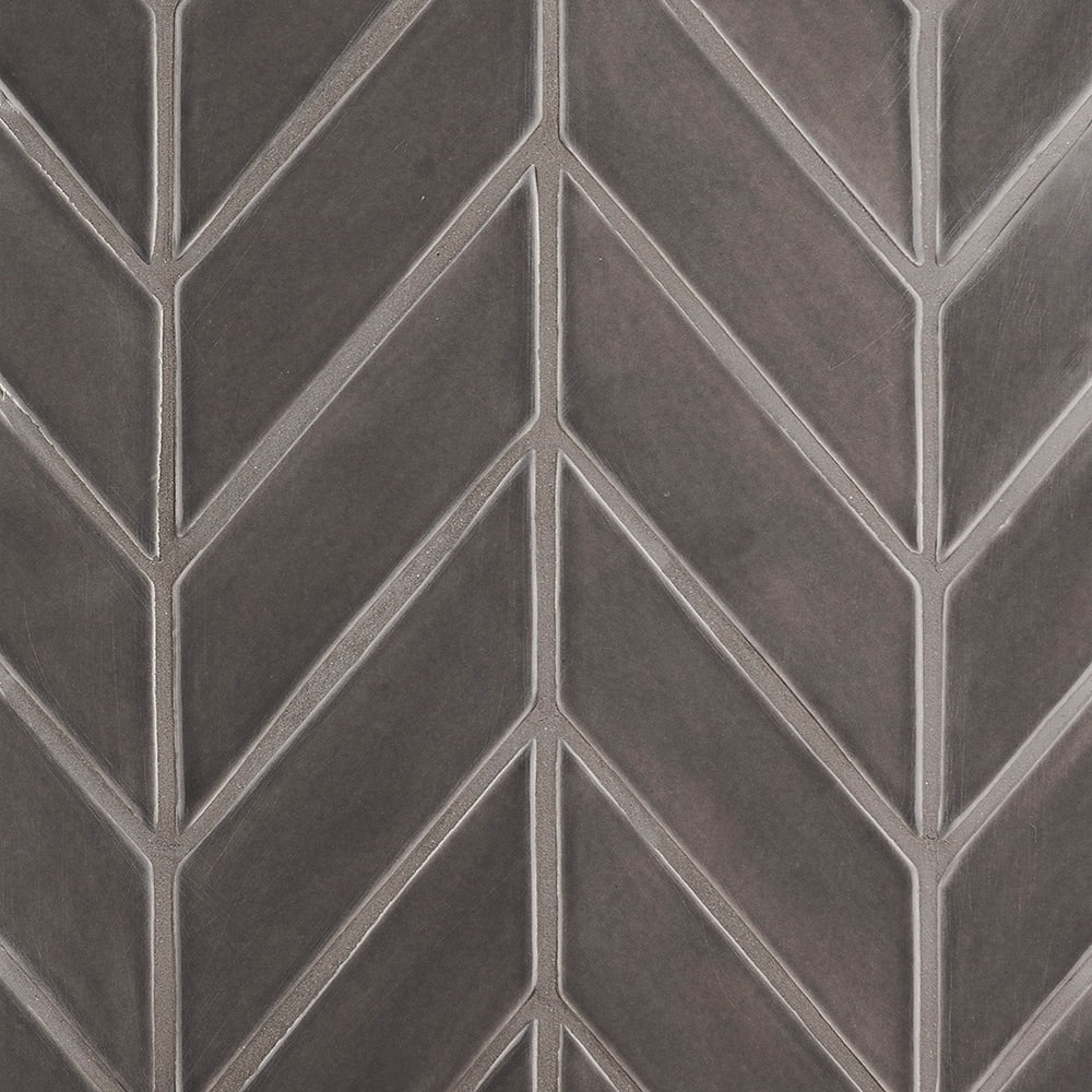 Coffee Glossy Chevron Ceramic Tiles 2x6 Ceramic Glossy 2x6 Tiles — 2