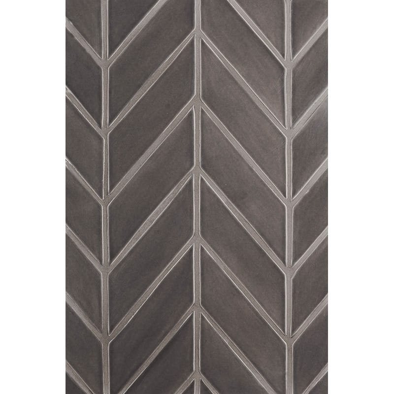 Coffee Glossy Chevron Ceramic Tiles 2x6 Ceramic Glossy 2x6 Tiles