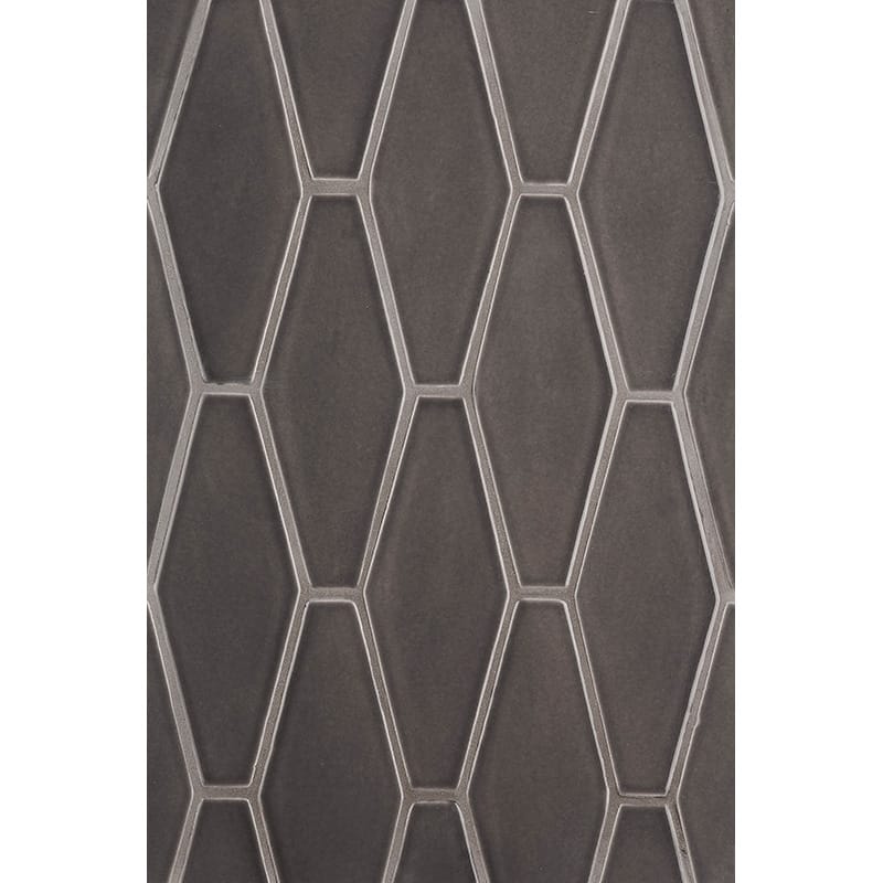 Coffee Glossy Longest Hexagon Ceramic Tiles 3x7 7/8 Ceramic Glossy 4x8 Tiles